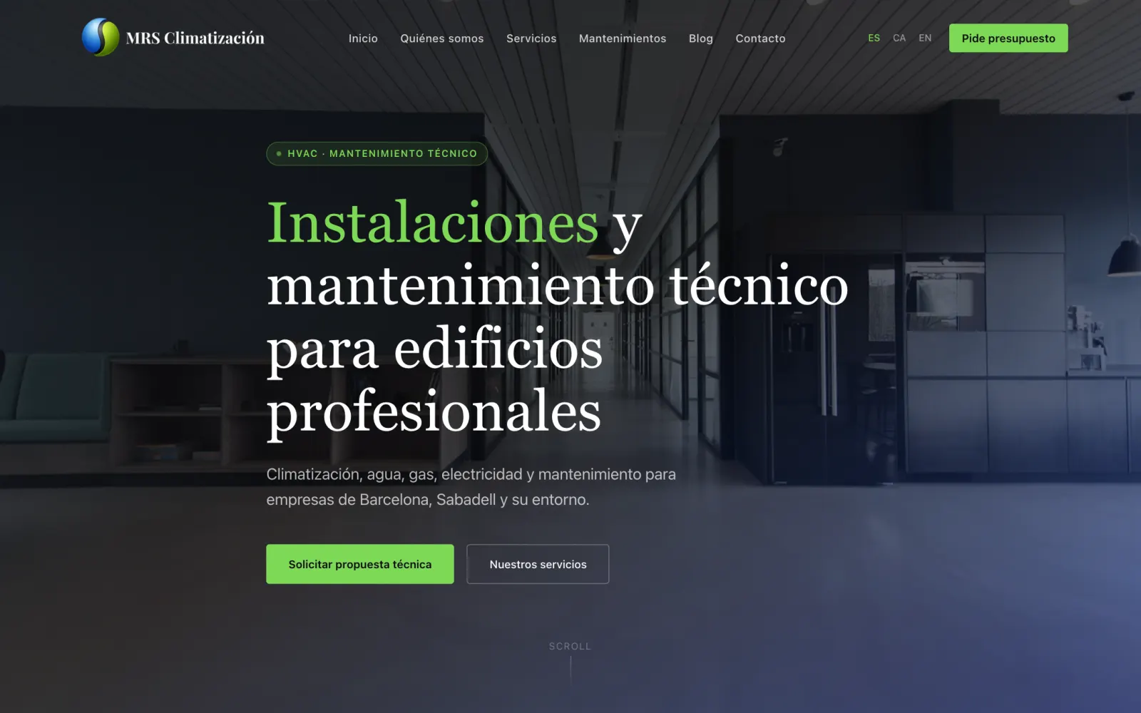 MRS Climatización website